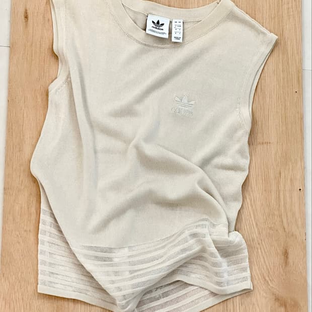 [adidas] rayon / cotton blend sleeveless