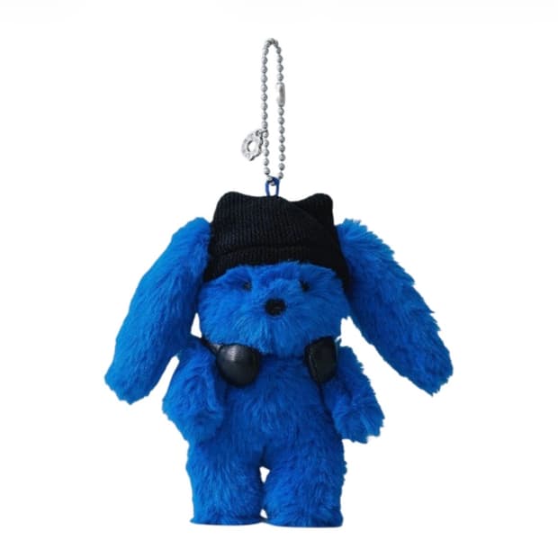 뉴진스 꼴레 퍼리 버니 플러시 키링 파란토끼