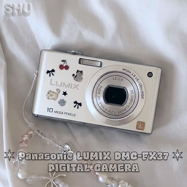 파나소닉 루믹스 DMC-FX37 빈티지 디카 디지털 카메라 화이트