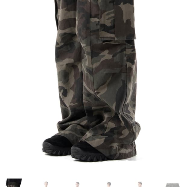 aakam camouflage Twill Cargo Pants olive