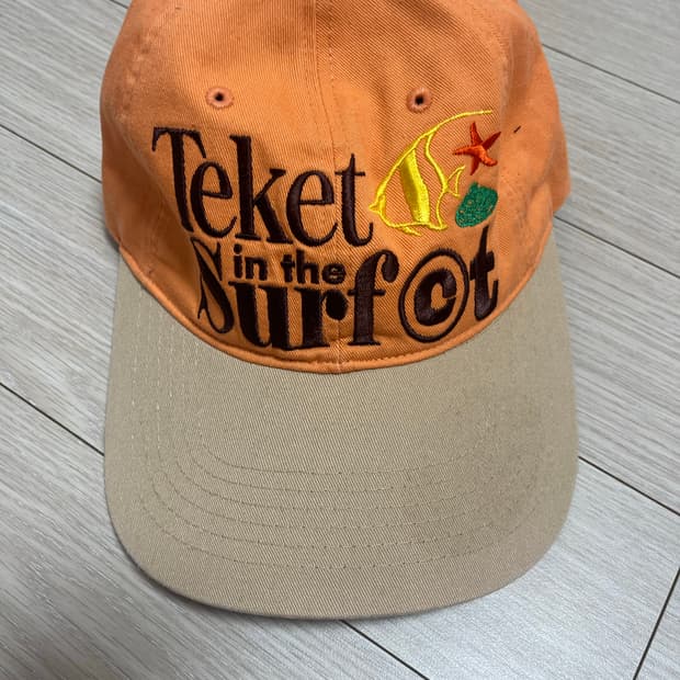 Teket 테켓 모자 볼캡 오렌지