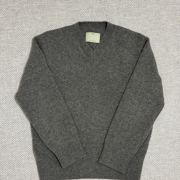 포터리 컴포트 V넥 니트 애쉬 브라운 4사이즈