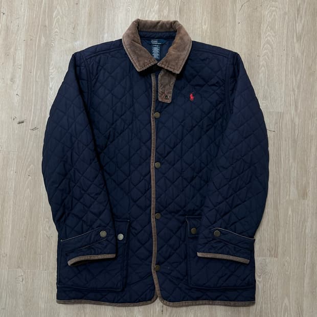 폴로 랄프로렌 보이즈 코듀로이 카라 퀼팅자켓 L 14-16 