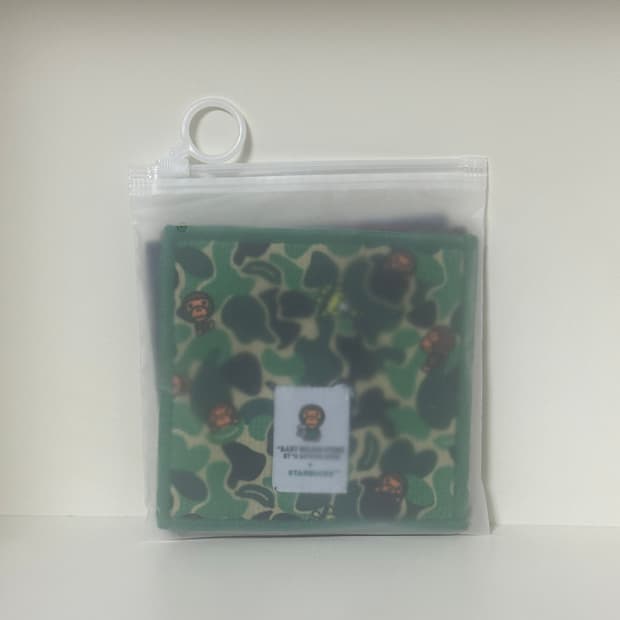 새상품) 스타벅스 베이프 베이비마일로 콜라보 코스터 4종 세트