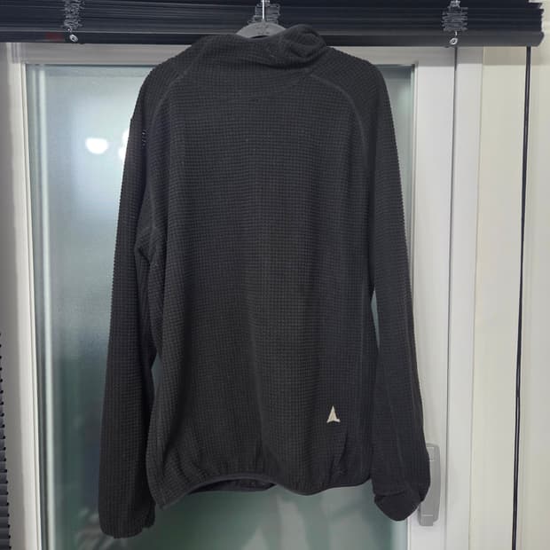 ROA 그리드 후드티 블랙 L