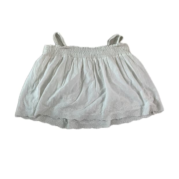 빈티지 Vintage White Lace Crop Cami Top