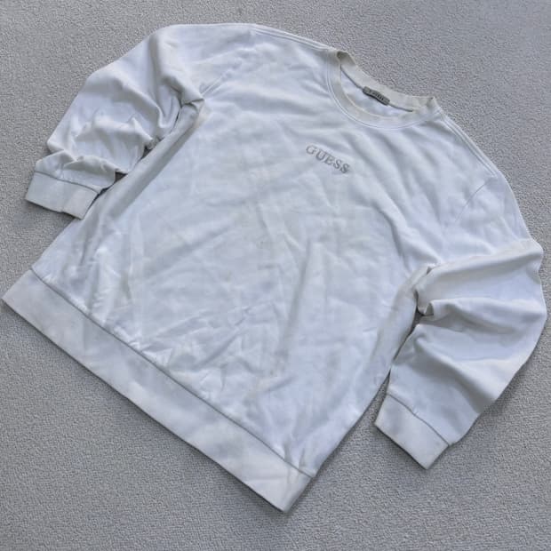 XXL 게스 스몰로고 맨투맨 티셔츠 0324E