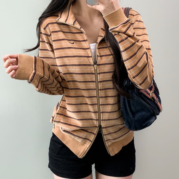 나이키 벨벳 집업