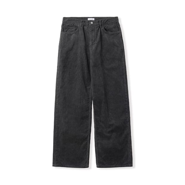 [SEW] 스테디에브리웨어 세미 와이드 코듀로이 5포켓 팬츠 다크그레이