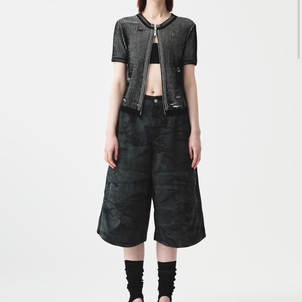 마뗑킴 카고와이드 버뮤다팬츠 BERMUDA PANTS 