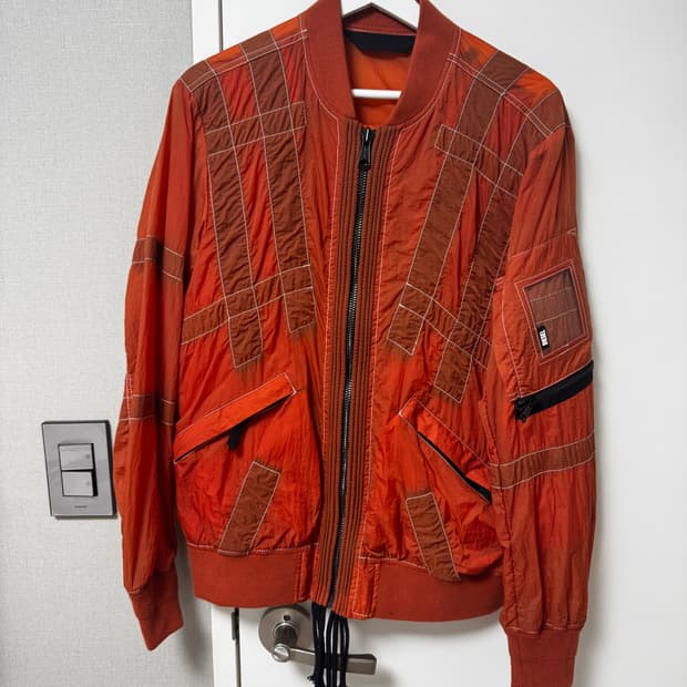 Diesel bomber jacket jumper orange