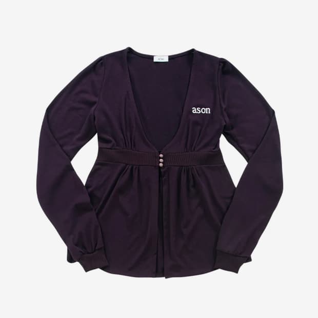 ASON HEIZE CARDIGAN / PURPLE