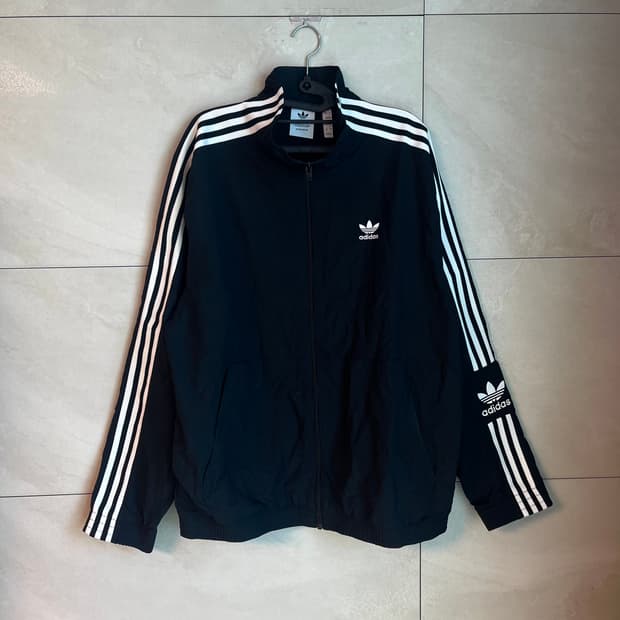 [3XL] 아디다스 파이어버드 윈드브레이커 우븐 바람막이 블랙