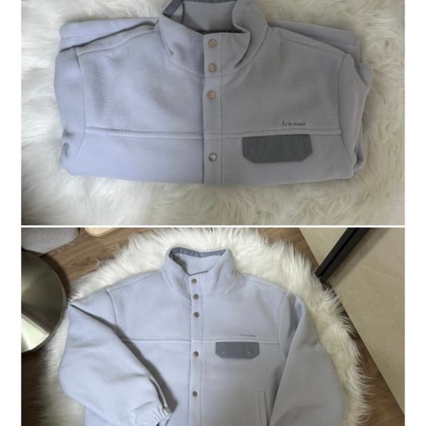 아비에무아 오버사이즈 로고플리스쟈켓