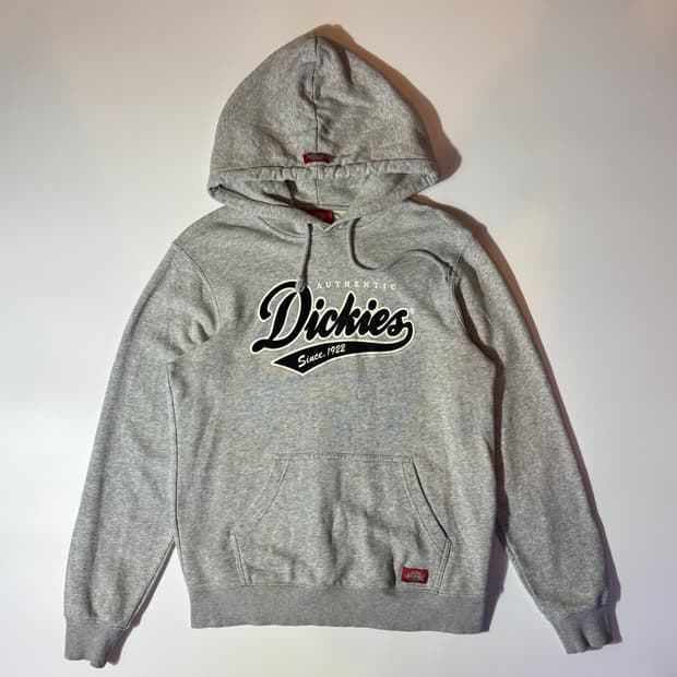 Dickies 디키즈 그레이 로고 풀오버 후디