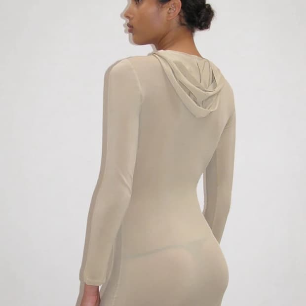 paloma wool 팔로마울 Mob 후드 시어 드레스 에크루