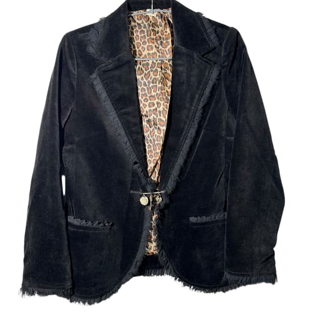 huntie rosa 벨벳 그런지 자켓