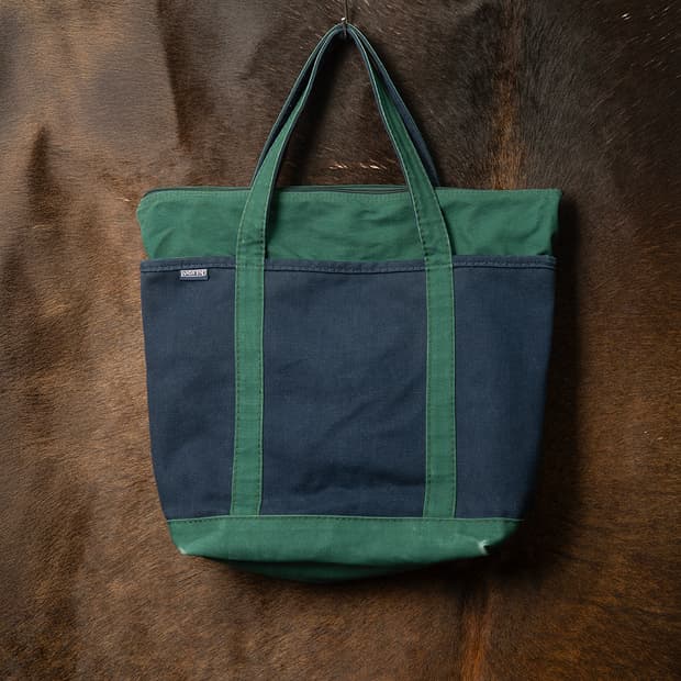 90s LANDS' END 랜즈엔드 헤비 캔버스 토트 백 