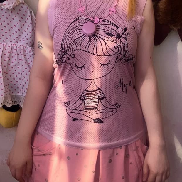 y2k 소녀 일러스트 슬리브리스