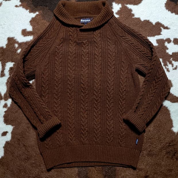 Barbour  바버 100% 울 남성용 니트(L)