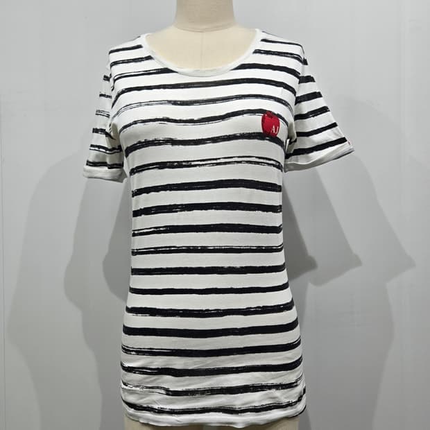 아르마니 스트라이프 반팔 티셔츠 AJ