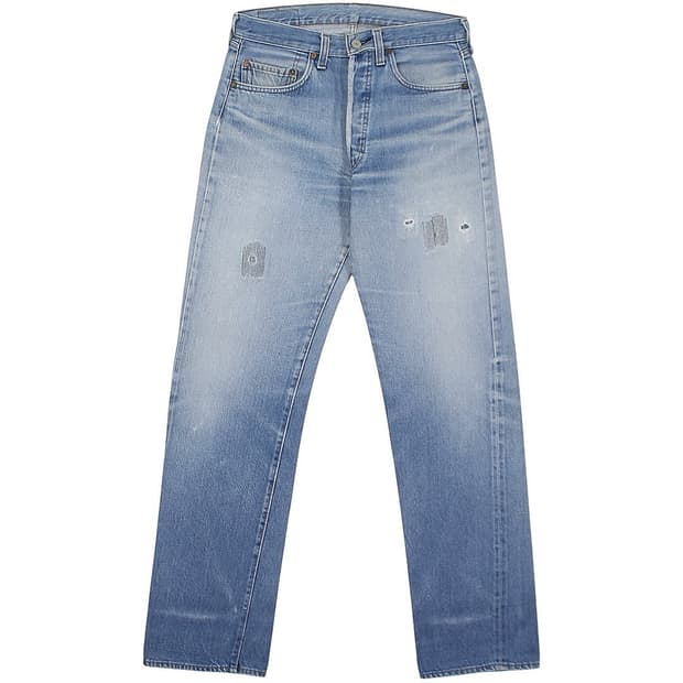 1980s USA 리바이스 501 셀비지 66후기 데님 팬츠 빈티지 미제