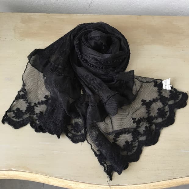 embroidery pattern point scarf