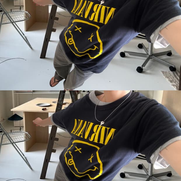 너바나 1/2 티셔츠 (Man XL) AB0834