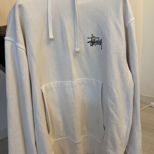 스투시 베이직 스투시 피그먼트 다이드 후드 내츄럴