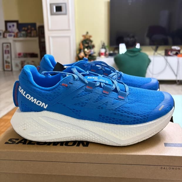 살로몬 에어로 글라이드 2 블루 런닝화 260