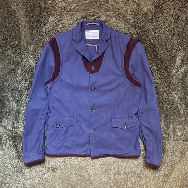 [4] KOLOR 컬러 15ss 코듀로이 패널 테일러드 자켓 
