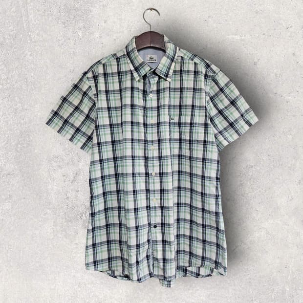 라코스테 체크 패턴 셔츠 (105/XL)