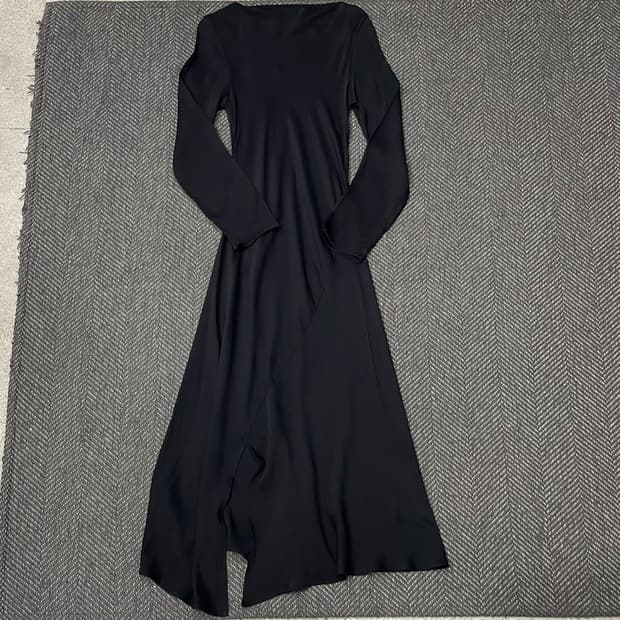 블랙 트임 원피스 v0143