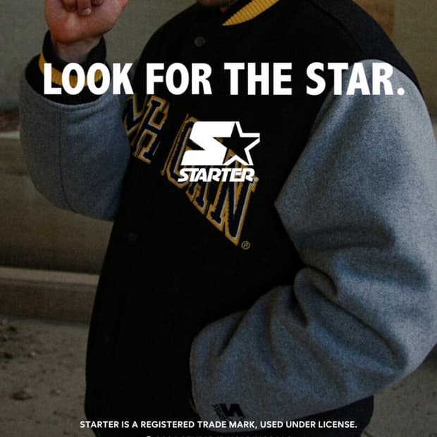 스타터 미시간 바시티 자켓 OXL 새제품