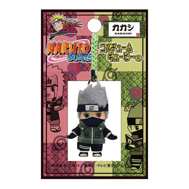 나루토 질풍전 하타케 카카시 사륜안 코스튬 큐피 스트랩