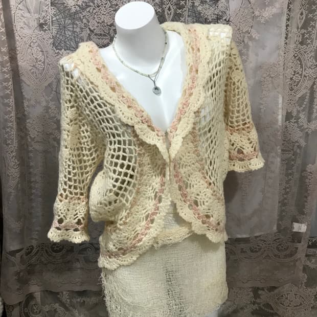 빈티지 니트 가디건 