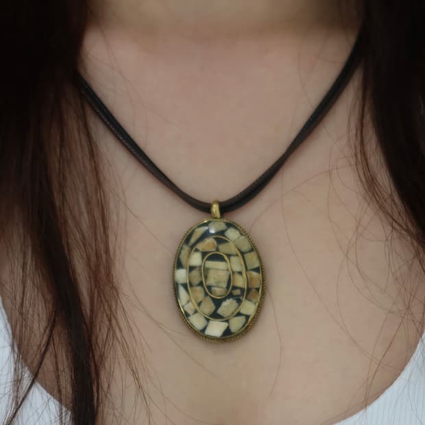 Indian necklace 006 brown