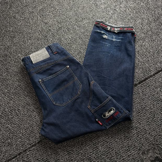 칼카니 올드스쿨 와이드핏 카펜터 데님 팬츠 3268