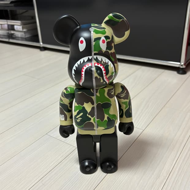 베어브릭 베이프 ABC 샤크 카모 400