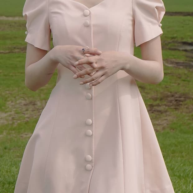 플로움 블루밍 원피스 핑크