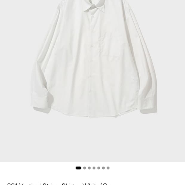 301 Vertical Stripe Shirt - White