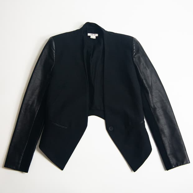 Helmut Lang (헬무트랭) 레더 슬리브 블레이저