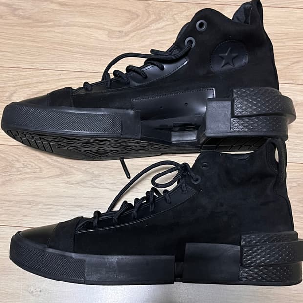 컨버스 디스럽트 CX 하이 블랙 285(새상품)