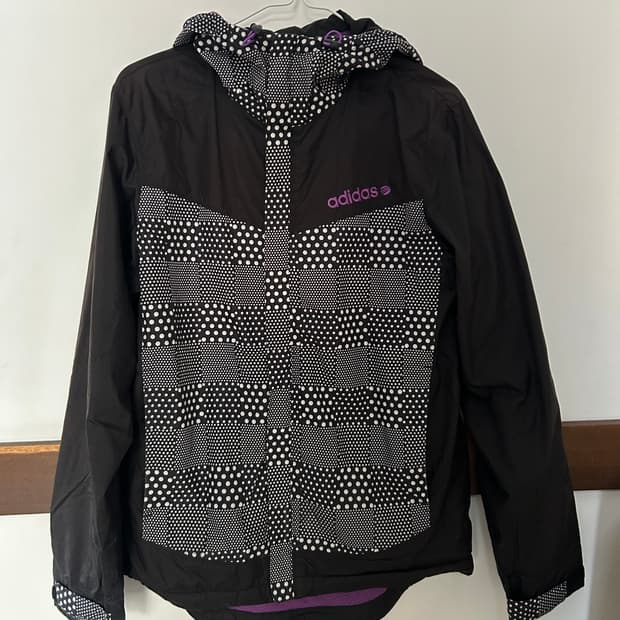 아디다스 땡땡이 바람막이