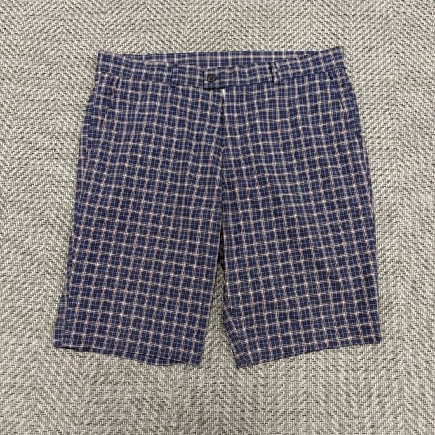 발렌타인 체크 코튼 쇼츠 v3235