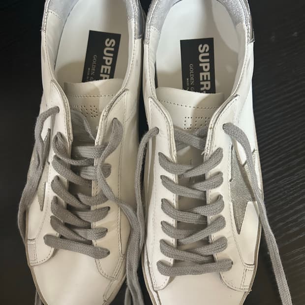 골든구스 남성 슈퍼스타 화이트 실버탭 40 (260)