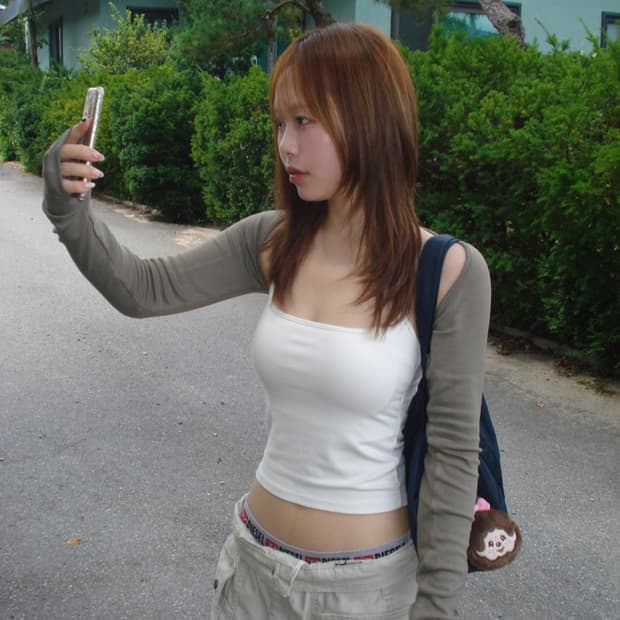 아워캐비넷 크롭 볼레로 (1번 1시간 시착)