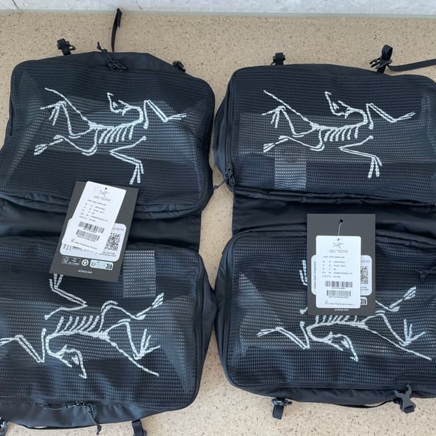 아크테릭스 인덱스 기어 오거나이저 블랙 새상품 2개 일괄 판매