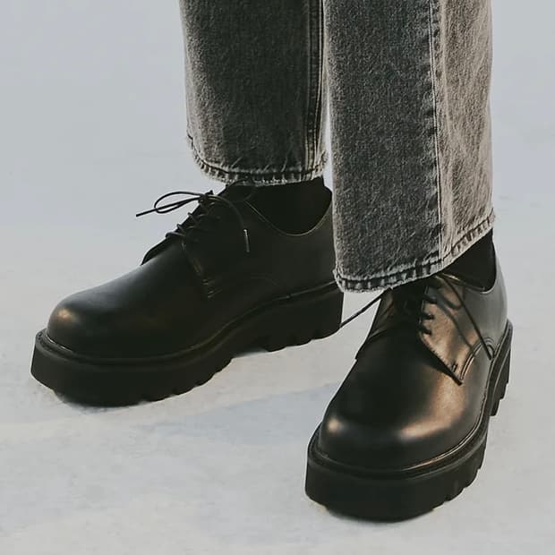 WTRD1203 클리프 스퀘어토 4홀 더비슈즈 블랙 