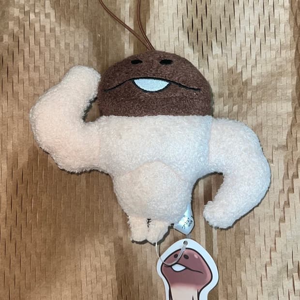 나메코 근육맨 근육 스트랩 키링
